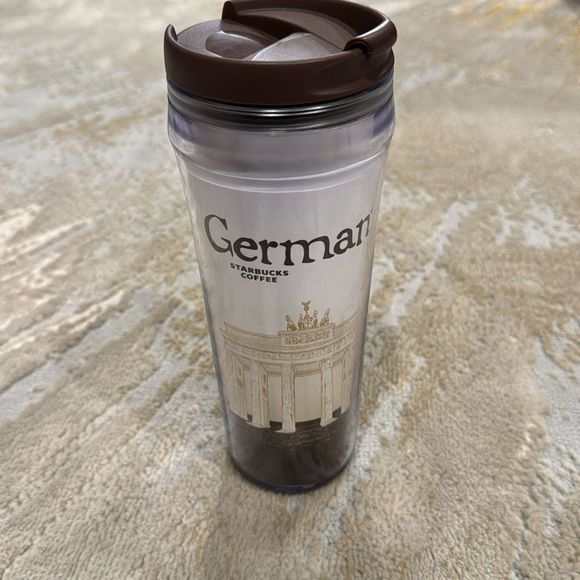 STARBUCKS COFFEE Germany  TRAVEL TUMBLER 12 Oz RARE was only used for display - Picture 1 of 8